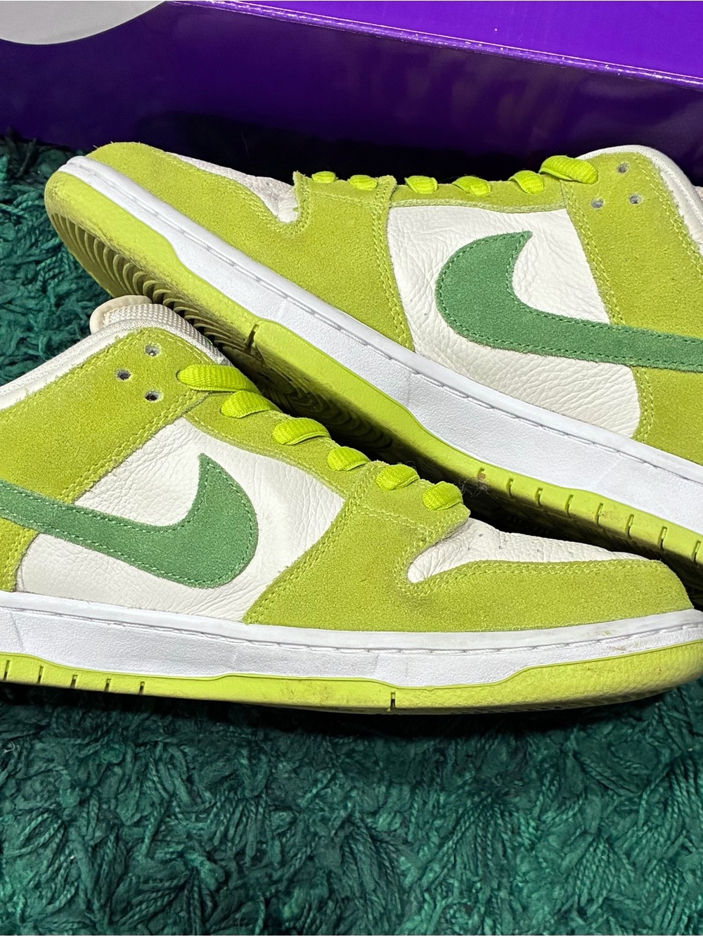 Nike SB Dunk Low Green Apple Size 11 Pre-Owned/Used OG ALL GREAT CONDO AUTHENTIC - Picture 2 of 9
